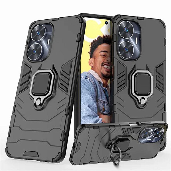 Capa Militar P/ Realme C55 - Capinha Case Protetora Anti Impacto Queda Armadura Resistente