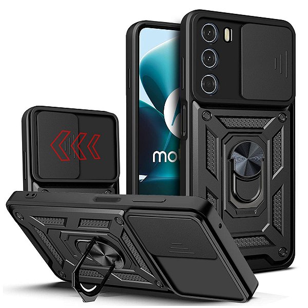 Capa Militar P/ Motorola Moto Edge 30 Pro - Capinha Case Protetora Anti Impacto Queda Armadura Resistente