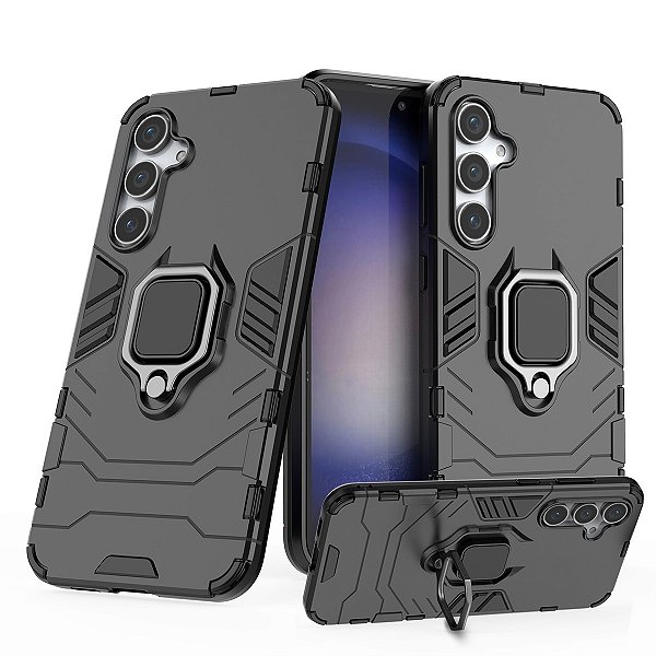 Capa Militar P/ Samsung Galaxy S23 FE - Capinha Case Protetora Anti Impacto Queda Armadura Resistente