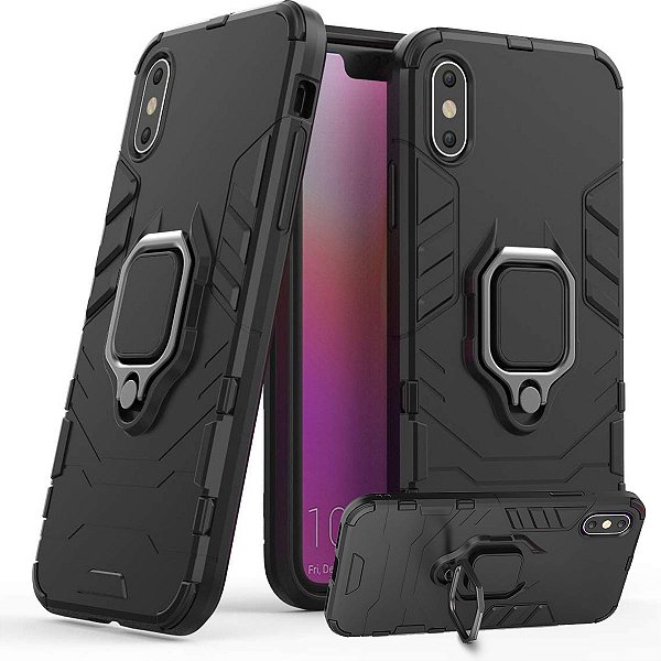 Capa Militar P/ iPhone XS - Capinha Case Protetora Anti Impacto Queda Armadura Resistente