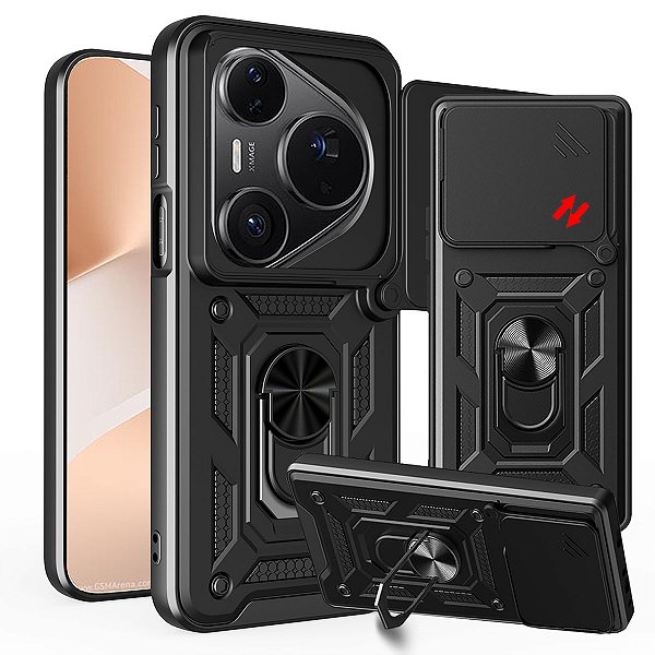 Capa Militar P/ Huawei Pura 80 Ultra - Capinha Case Protetora Anti Impacto Queda Armadura Resistente