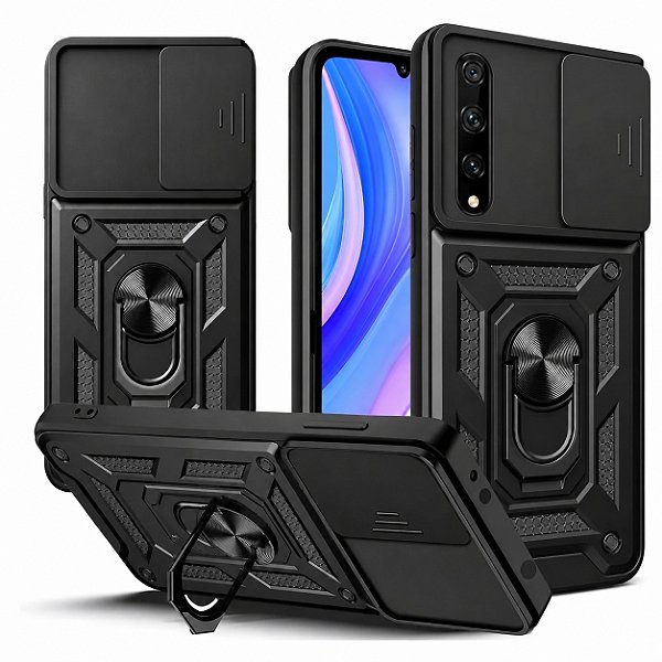 Capa Militar P/ Huawei Y8P - Capinha Case Protetora Anti Impacto Queda Armadura Resistente