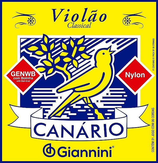 Encordoamento Canario Violão Nylon c/ Bolinha