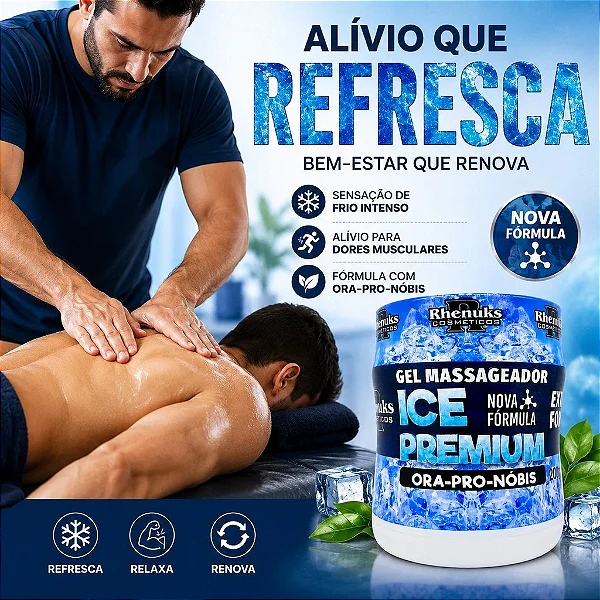 Gel Massageador Ice Premium Ora-pro-nóbis 200g