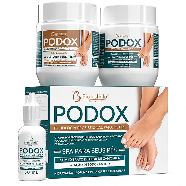 Kit Spa Dos Pés Podox 3 Itens Bio Instinto