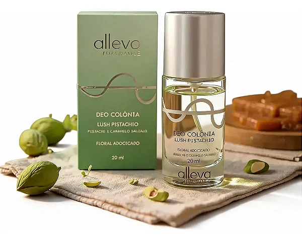 Deo Colônia Lush Pistachio 20ml Alleva