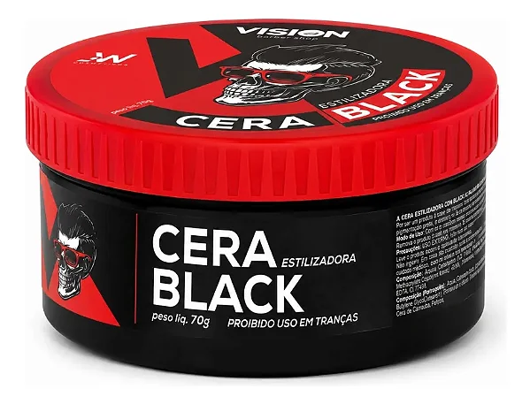 Cera Modeladora Masculina Black Vision 70g black
