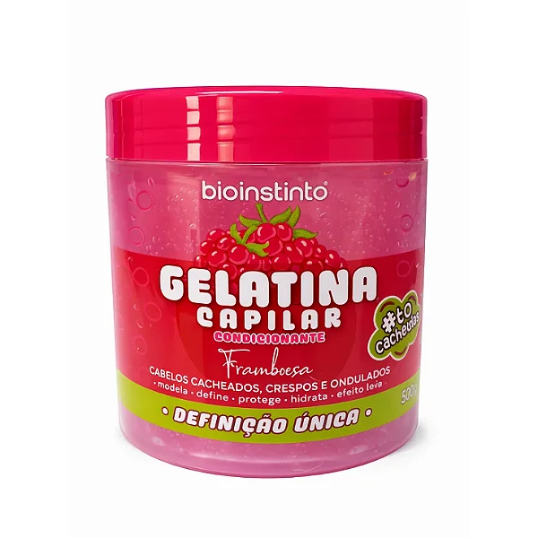 Gelatina Capilar Condicionante Framboesa 500g