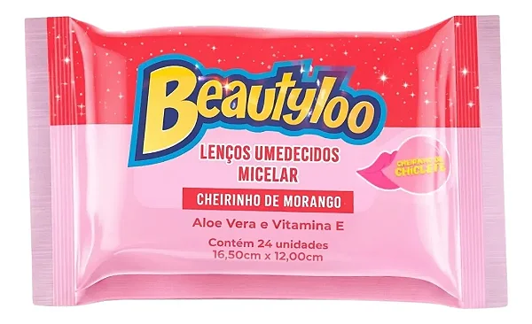 Lenço Demaquilante Beautyloo com 8 unidades Remove Maquiagem Prova Água