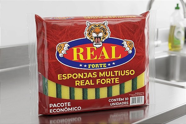 Esponja mutiuso real forte , pacote com economico com 10 unidades