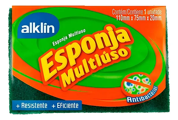 Esponjas Multiuso Antibacteriana Cozinha Alklin