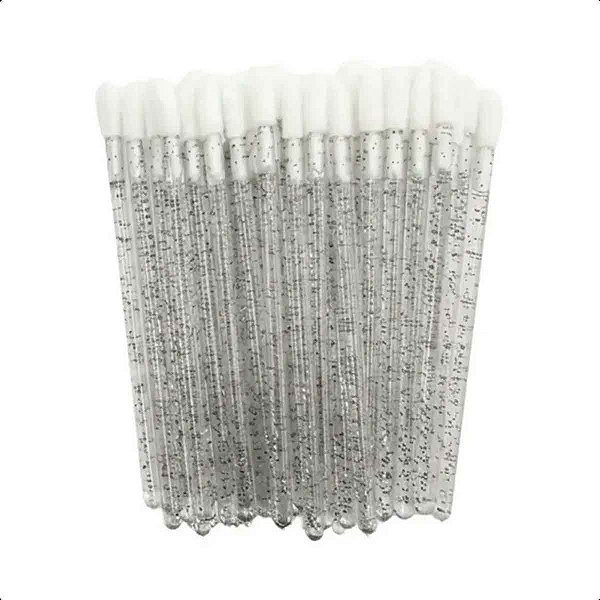 Aplicador Pincel Descartável para Gloss Batom Limpeza Cílios Kit com 50un