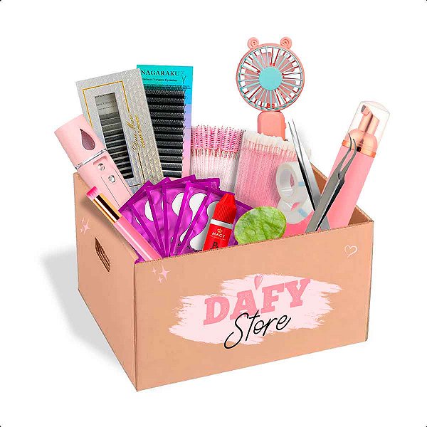 Kit para Iniciante Profissional Extensão De Cílios