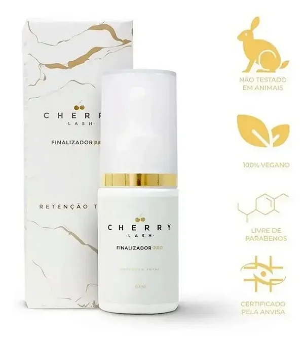 Finalizador Cherry Lash Profissional Para Extensão De Cílios