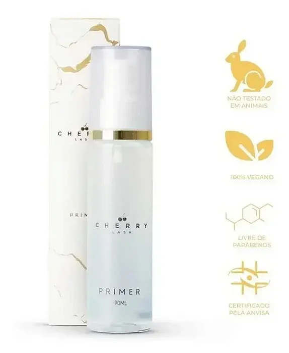 Primer Cherry Para Extensão De Cílios Desengordurante
