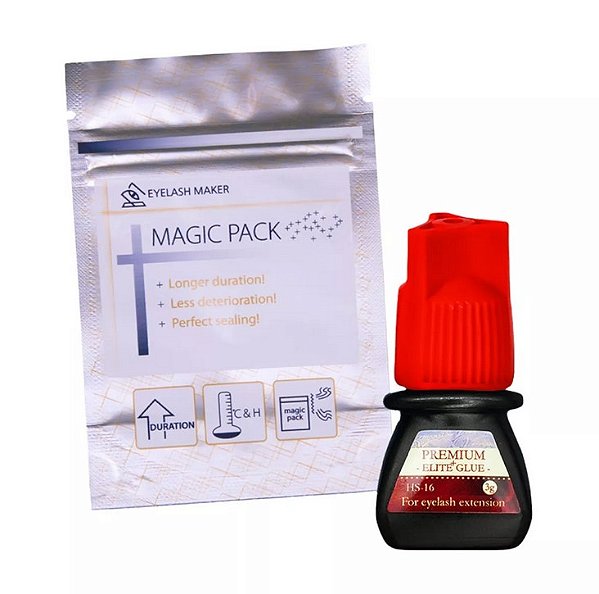 Cola Elite Hs16 3ml Extensão De Cílios Secagem Rápida