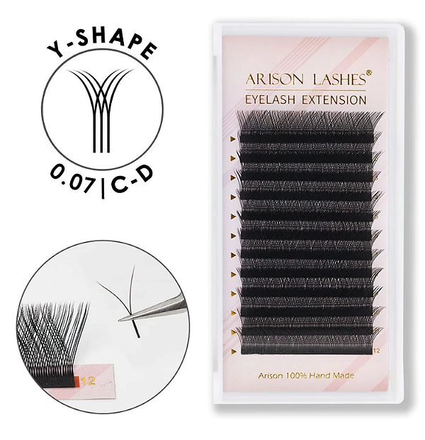 Cílios Arison Y Mix E Tamanho Único - Volume Brasileiro