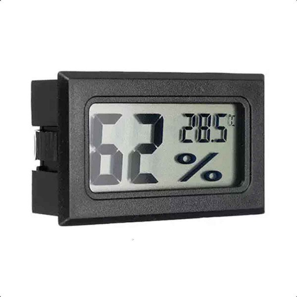 Mini Higrômetro Medidor Temperatura e Umidade para Alongamento Cílios