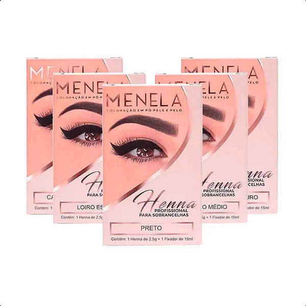 Kit Henna Menela para Sobrancelhas