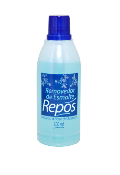 Removedor de Esmalte Repós 100ml com Acetona (Azul)