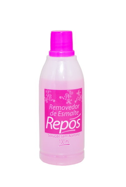 Removedor de Esmalte Repós 100ml sem Acetona (Rosa)