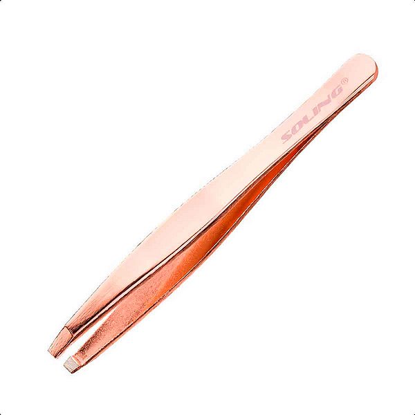 Pinça Soling Rose Ponta Reta