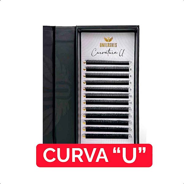 Cílios Unilashes W 6D Curva U Mix e Tamanho Único - Volume Egípcio