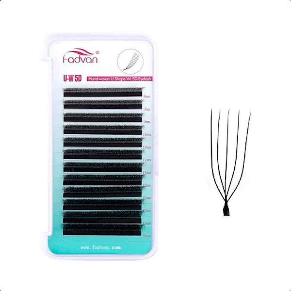 Cílios Fadvan U-W 5D Mix e Tamanho Único