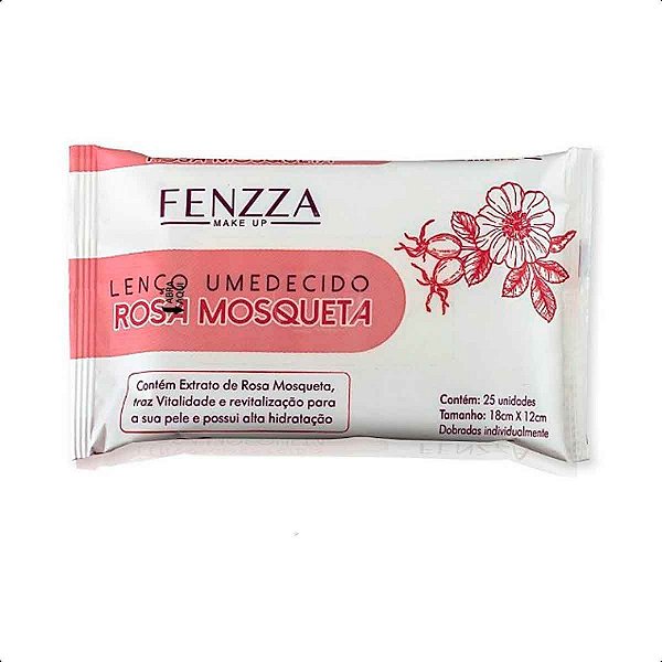 Lenço Umedecido Rosa Mosqueta Fenzza