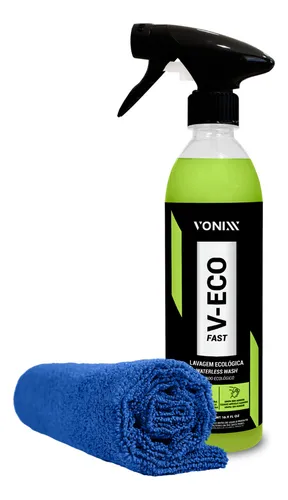 V-Eco Fast Vonixx 500ml - Produto Para Lavar Carro e Moto À Seco - Ponto M Pecas Automotivas - Vonixx