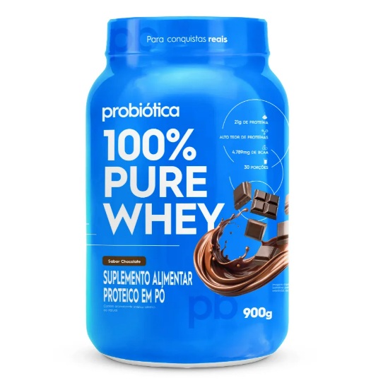 100% PURE WHEY 900G - PROBIÓTICA
