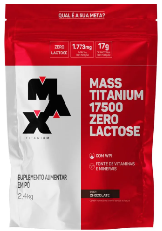 MASS TITANIUM 17500 ZERO LACTOSE 2,4KG - MAX TITANIUM