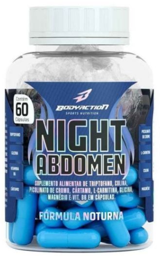 NIGHT ABDOMEN 60 CÁPSULAS - BODY ACTION