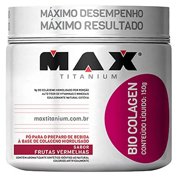 BIO COLAGEN 150G - FRUTAS VERMELHAS - MAX TITANIUM