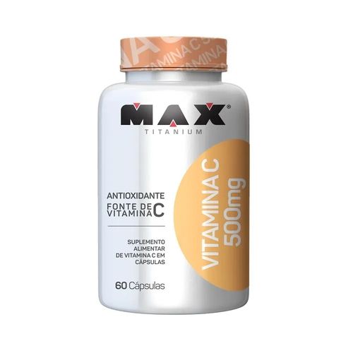 VITAMINA C 500MG 60 CÁPSULAS - MAX TITANIUM