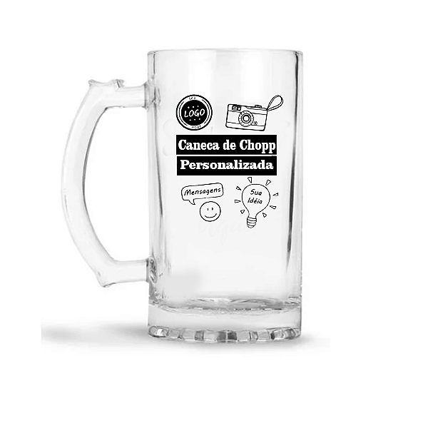 Caneca de Chopp Vidro 500 ml