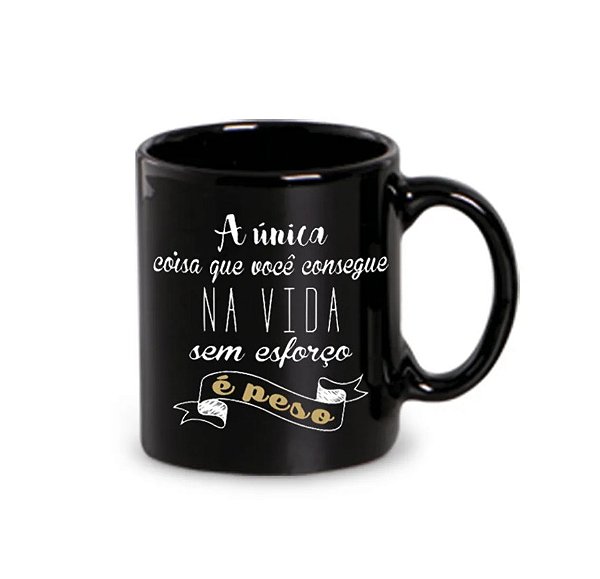 Caneca Preta por inteira personalizada