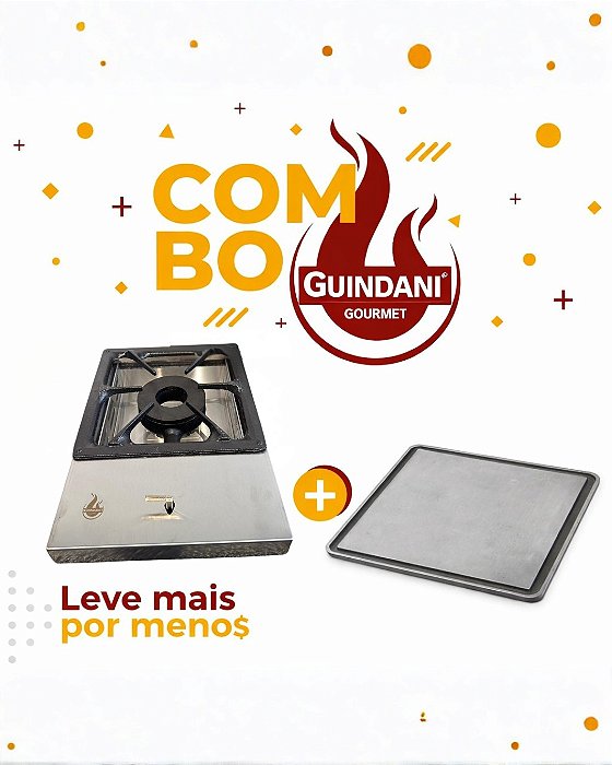 Combo TGRILL: Bifeteira de Embutir 30cm + Chapa em Ferro Fundido