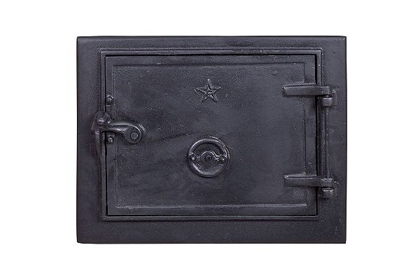 Porta para Forno Fornalha de Fogão a Lenha em Ferro Fundido - 34 x 29 cm