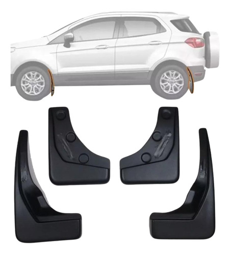 APARA-BARRO PP FORD ECO ESPORT 18/21 CONJUNTO 4 PÇS PRETO
