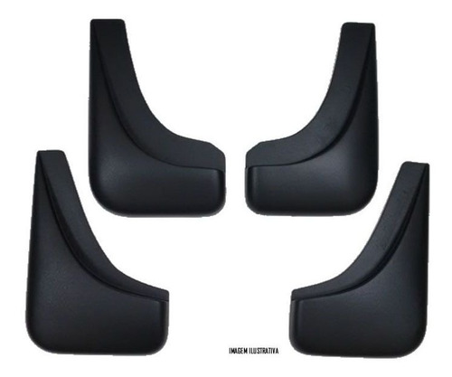 APARA-BARRO PP JEEP RENEGADE 15/21 CONJUNTO 4 PÇS PRETO