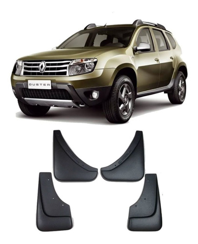 APARA-BARRO PP RENAULT DUSTER 11/14 CONJUNTO 4 PÇS PRETO