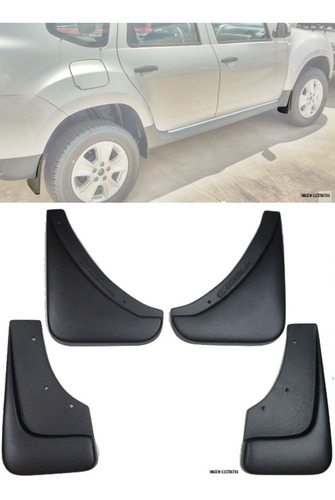 APARA-BARRO PP RENAULT DUSTER 15/19 CONJUNTO 4 PÇS PRETO
