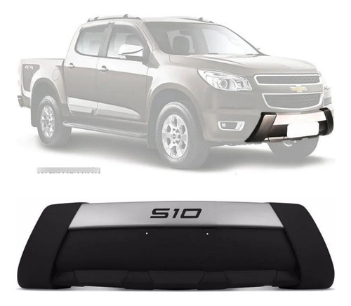 BUMPER (PP) HILUX CAB DUPLA 12/15 (PRETO C/ PRATA)