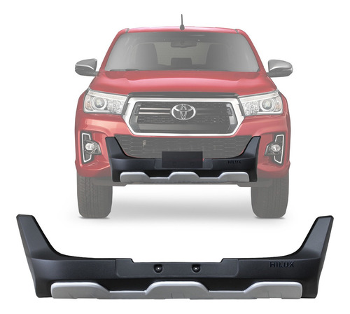 BUMPER (PP) HILUX CAB. DUPLA 19/20 (PRE C/ PRA ALUMINIUM)