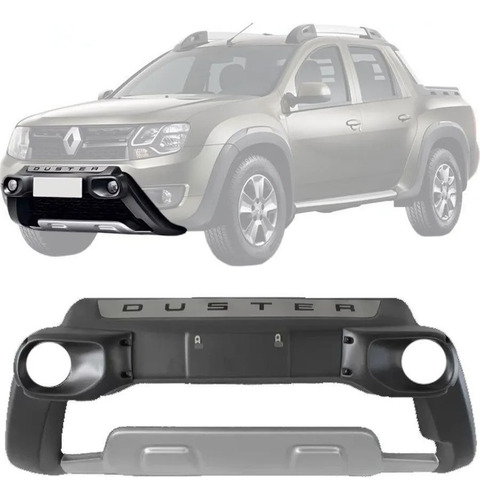 BUMPER PP DUSTER OROCH 15/20 S/ALOJ F.MILHA PRET/PRATA ALUU
