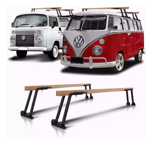 Rack de Teto Kombi (Todas)  -  Reforçado / Madeira