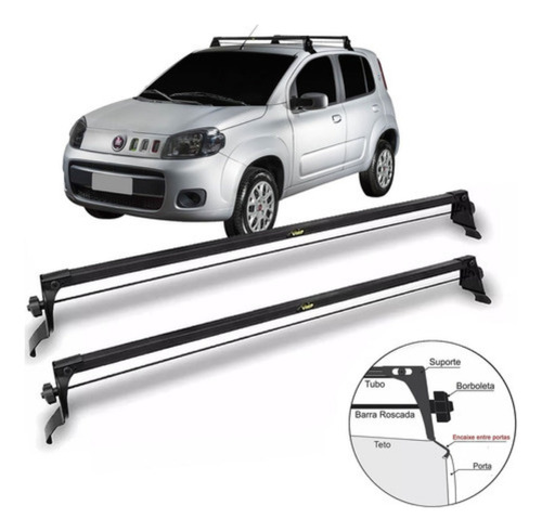 Rack de Teto Uno Vivace (11/21) - Fixação Porta - 4 Portas