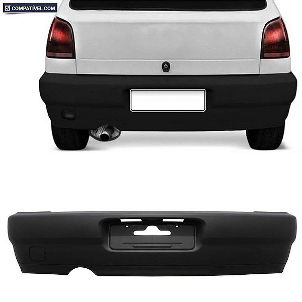 P/choque Plast GOL GII (2) BOLINHA 1995 / 2005 TRASEIRO PRETO Texturizado