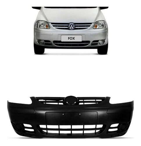 P/choque Plast FOX  2003 / 2007 DIANTEIRO PRETO LISO / TEXT / S / Furo